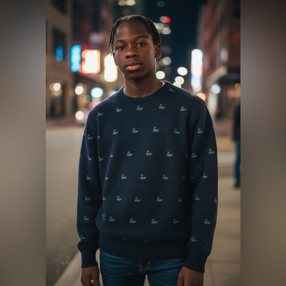Navy Blue Boys Sweater